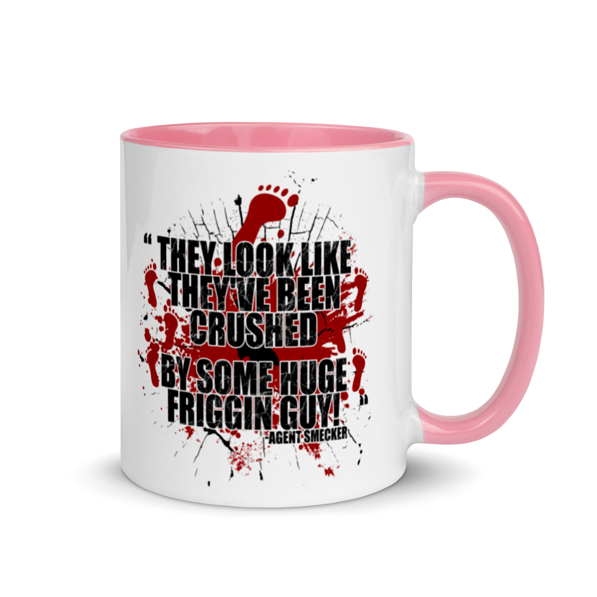 They look like they've been crushed by some huge friggin guy! Agent Smecker The Boondock Saints Mug with Color Inside - Image 13