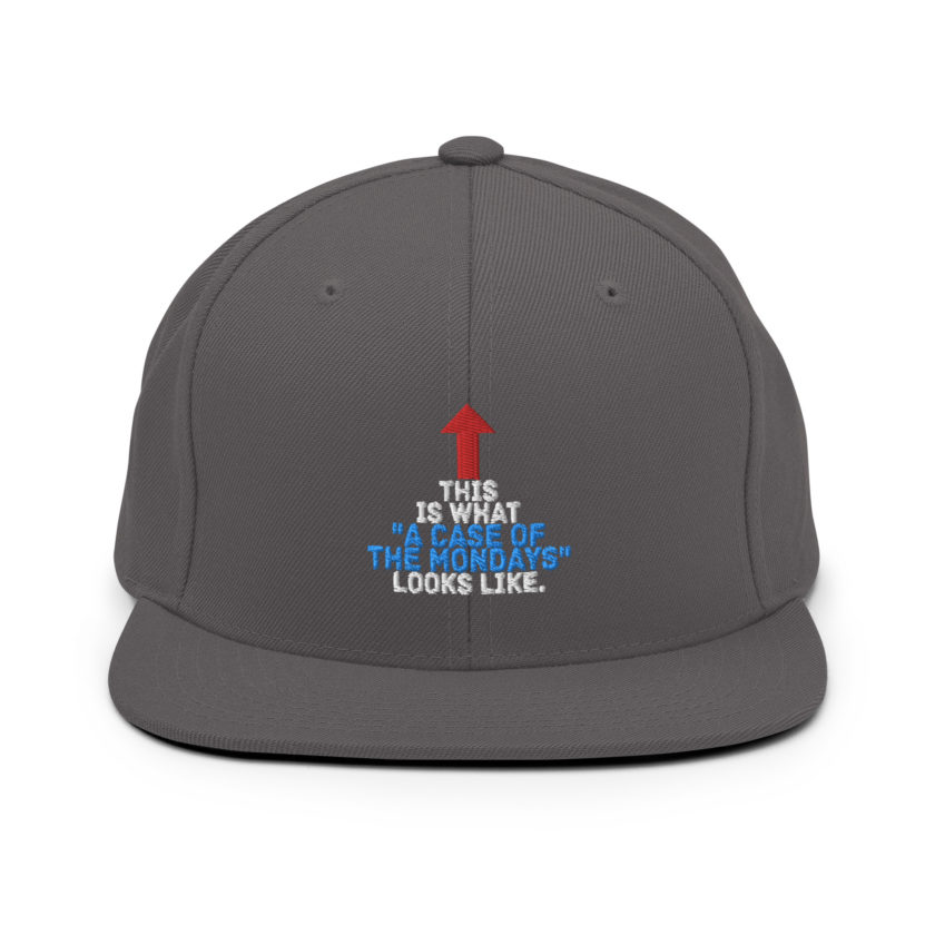 This face is what "A Case of the Monday's" looks like. Office Space Snapback Hat - Image 14