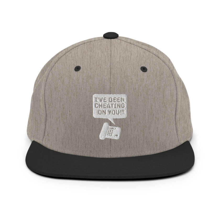 I've been cheating on you! Office Space, Anne Snapback Hat - Image 16