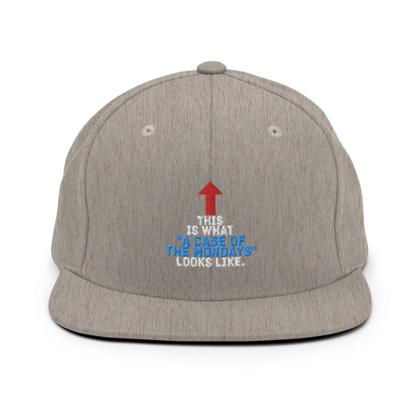 This face is what "A Case of the Monday's" looks like. Office Space Snapback Hat - Image 19