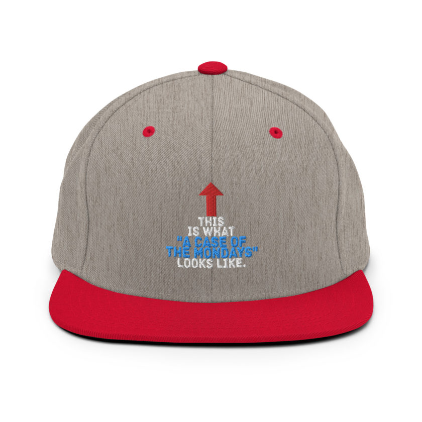 This face is what "A Case of the Monday's" looks like. Office Space Snapback Hat - Image 18