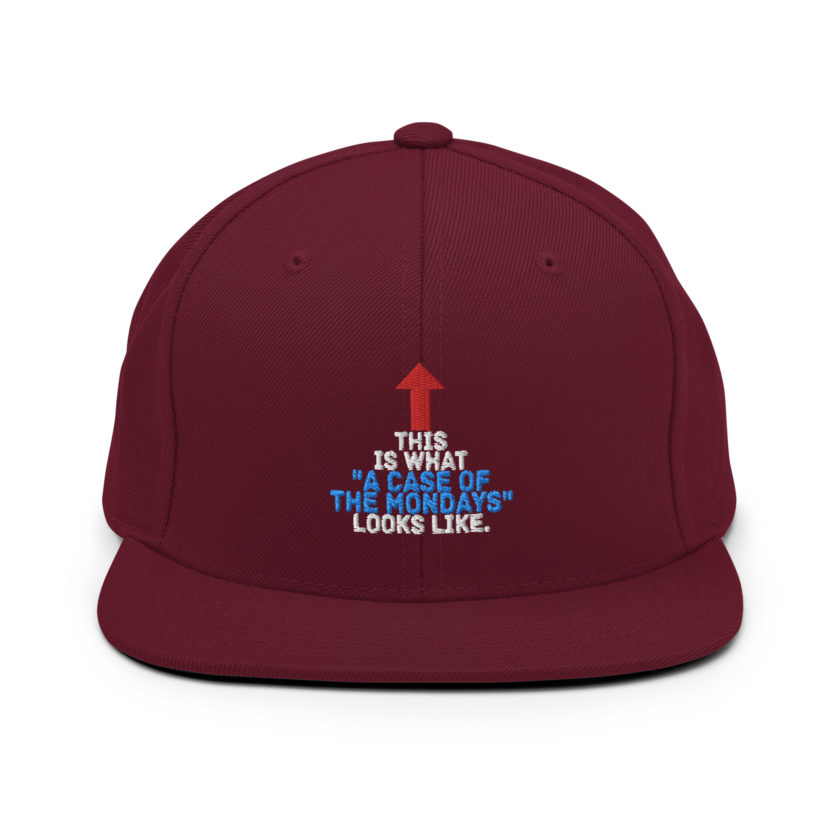 This face is what "A Case of the Monday's" looks like. Office Space Snapback Hat