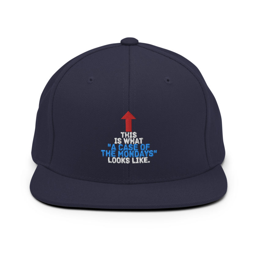 This face is what "A Case of the Monday's" looks like. Office Space Snapback Hat - Image 9