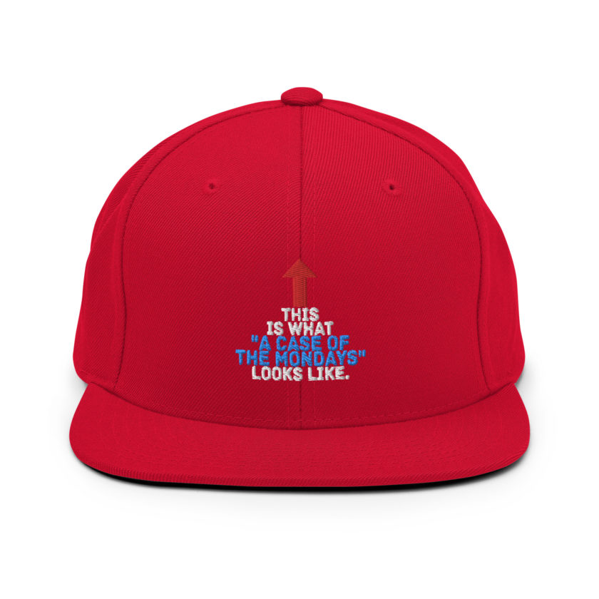 This face is what "A Case of the Monday's" looks like. Office Space Snapback Hat - Image 12