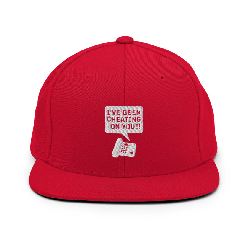 I've been cheating on you! Office Space, Anne Snapback Hat - Image 13