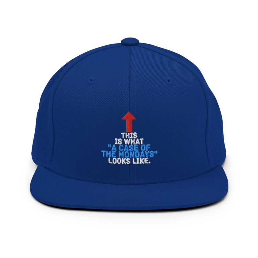 This face is what "A Case of the Monday's" looks like. Office Space Snapback Hat - Image 8