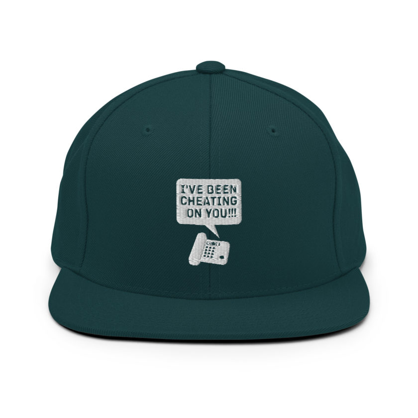 I've been cheating on you! Office Space, Anne Snapback Hat - Image 12