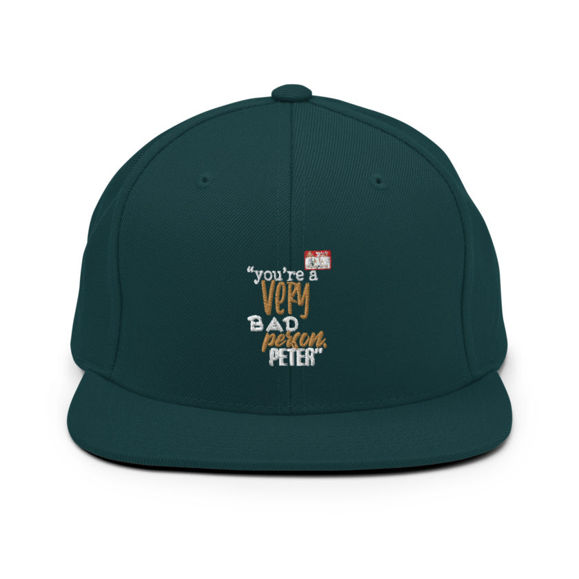 You are a very bad person Peter. - Samir nagheenanajar, Office Space Snapback Hat - Image 11