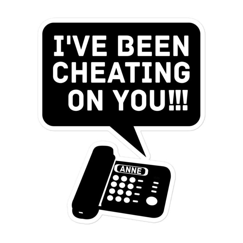 I've been cheating on you! Office Space, Anne Bubble-free stickers - Image 3