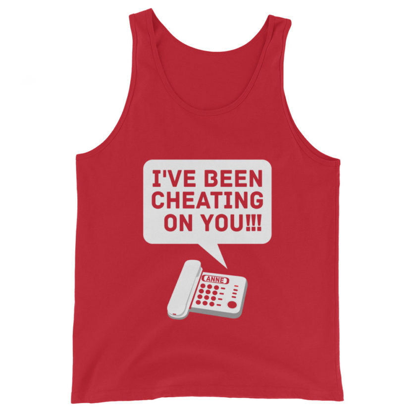 I've been cheating on you! Office Space, Anne Unisex Tank Top - Image 3