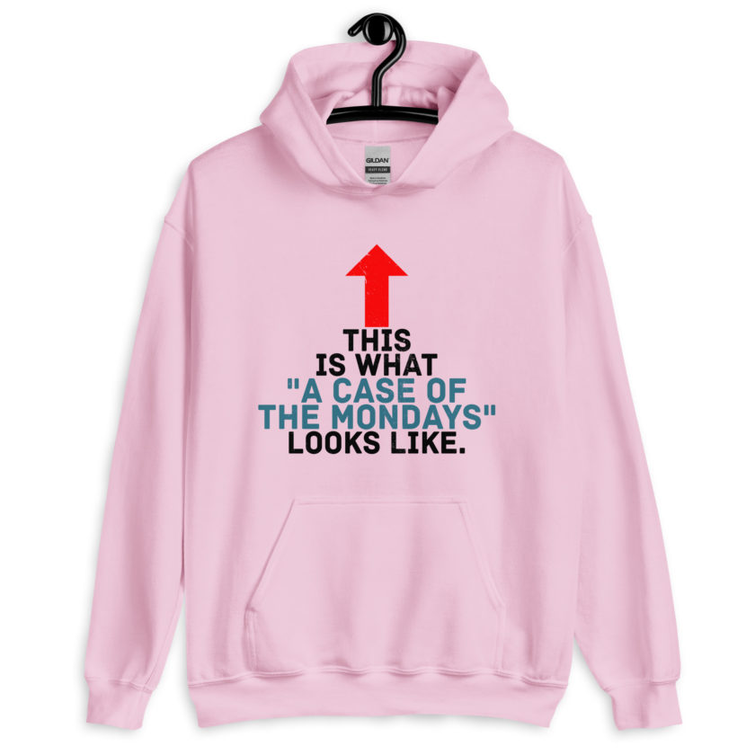 This face is what "A Case of the Monday's" looks like. Office Space Unisex Hoodie - Image 4