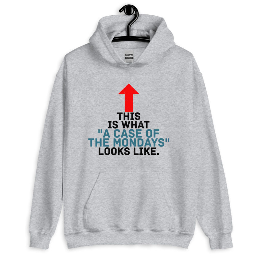 This face is what "A Case of the Monday's" looks like. Office Space Unisex Hoodie - Image 3