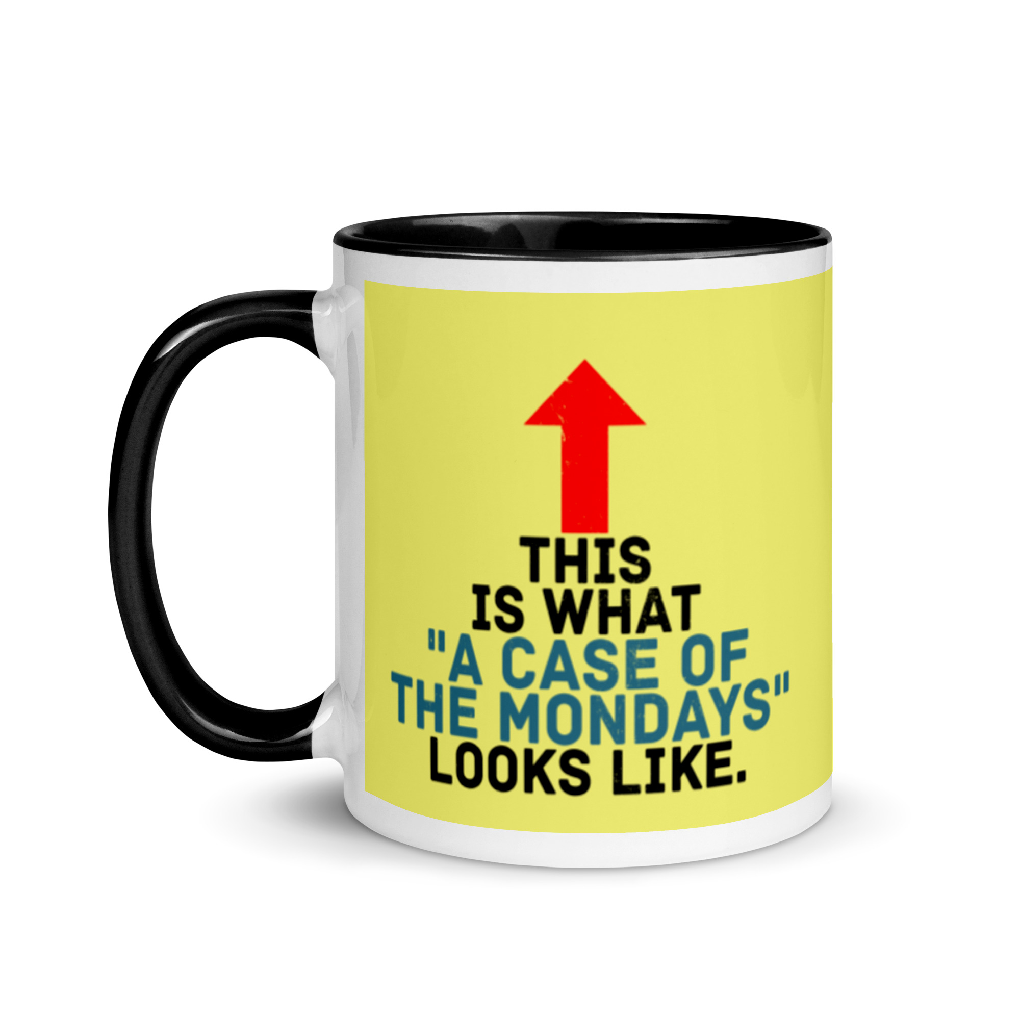 This face is what "A Case of the Monday's" looks like. Office Space Mug with Color Inside - Image 4