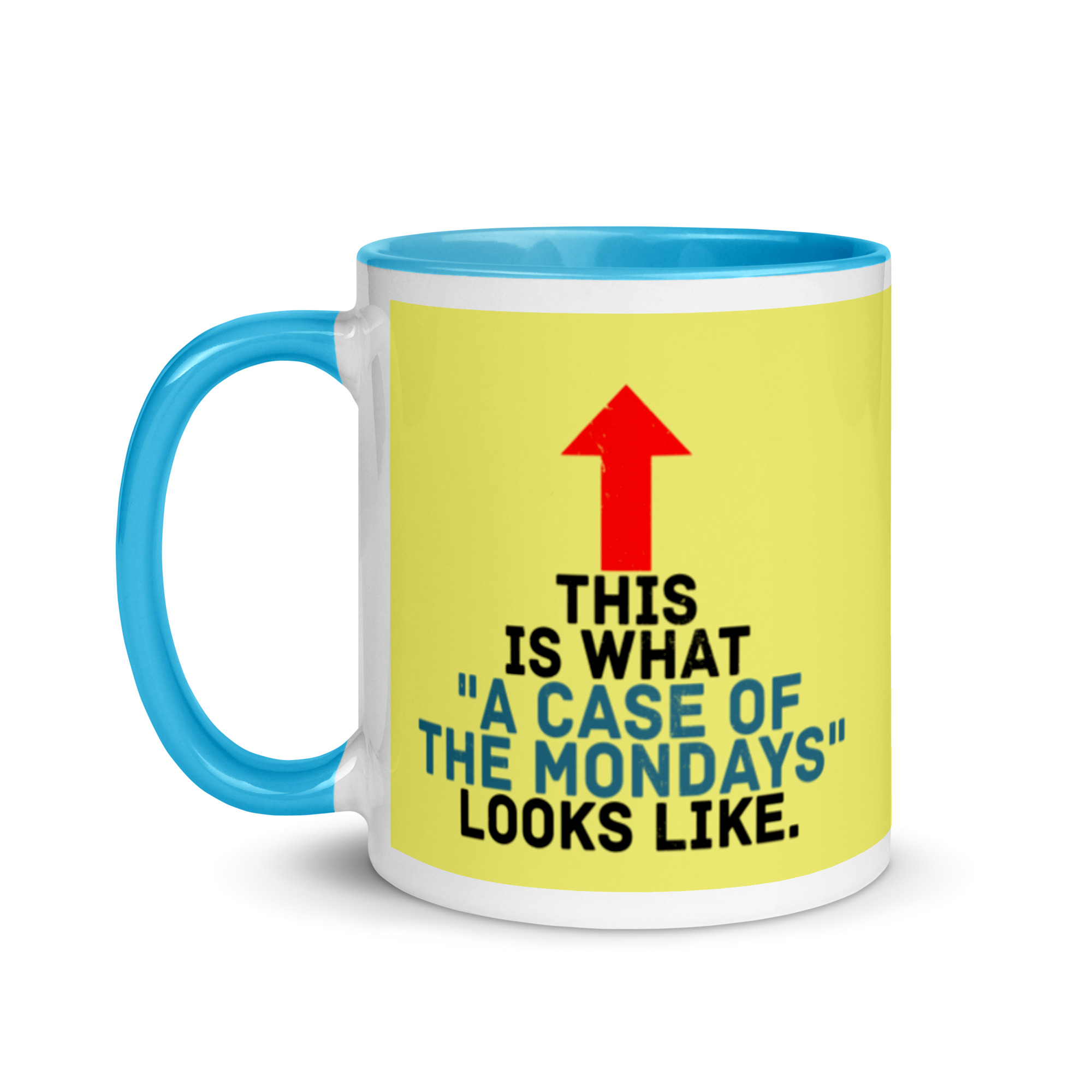This face is what "A Case of the Monday's" looks like. Office Space Mug with Color Inside - Image 13