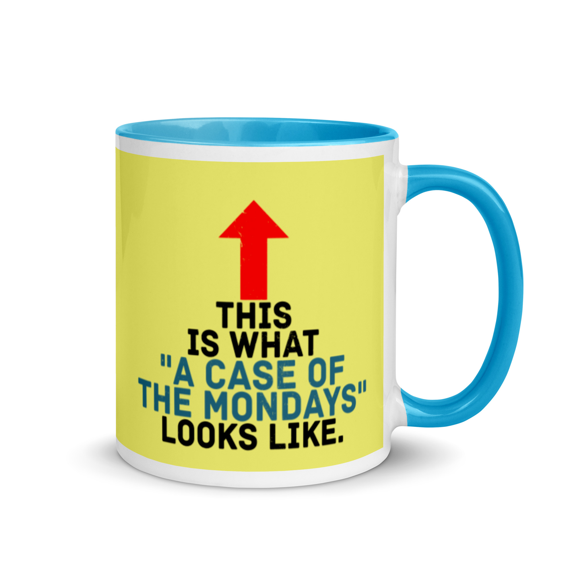 This face is what "A Case of the Monday's" looks like. Office Space Mug with Color Inside - Image 11
