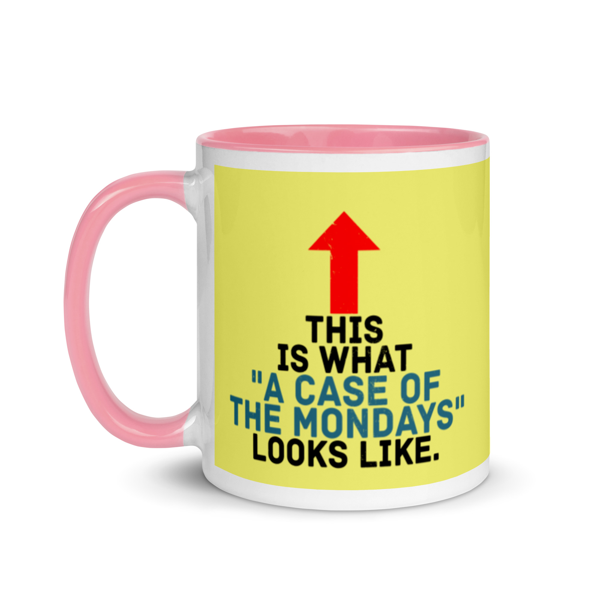 This face is what "A Case of the Monday's" looks like. Office Space Mug with Color Inside - Image 16
