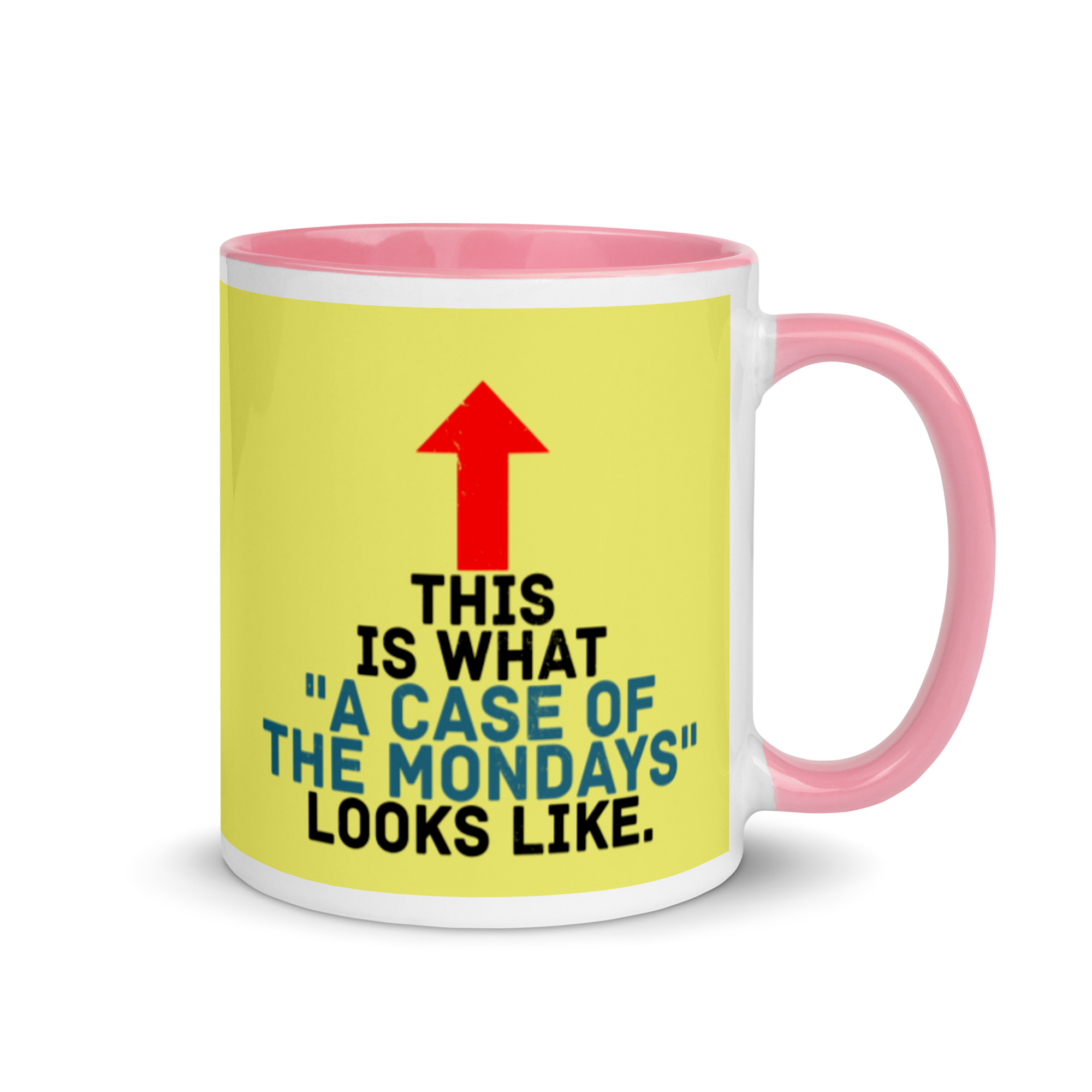 This face is what "A Case of the Monday's" looks like. Office Space Mug with Color Inside - Image 14