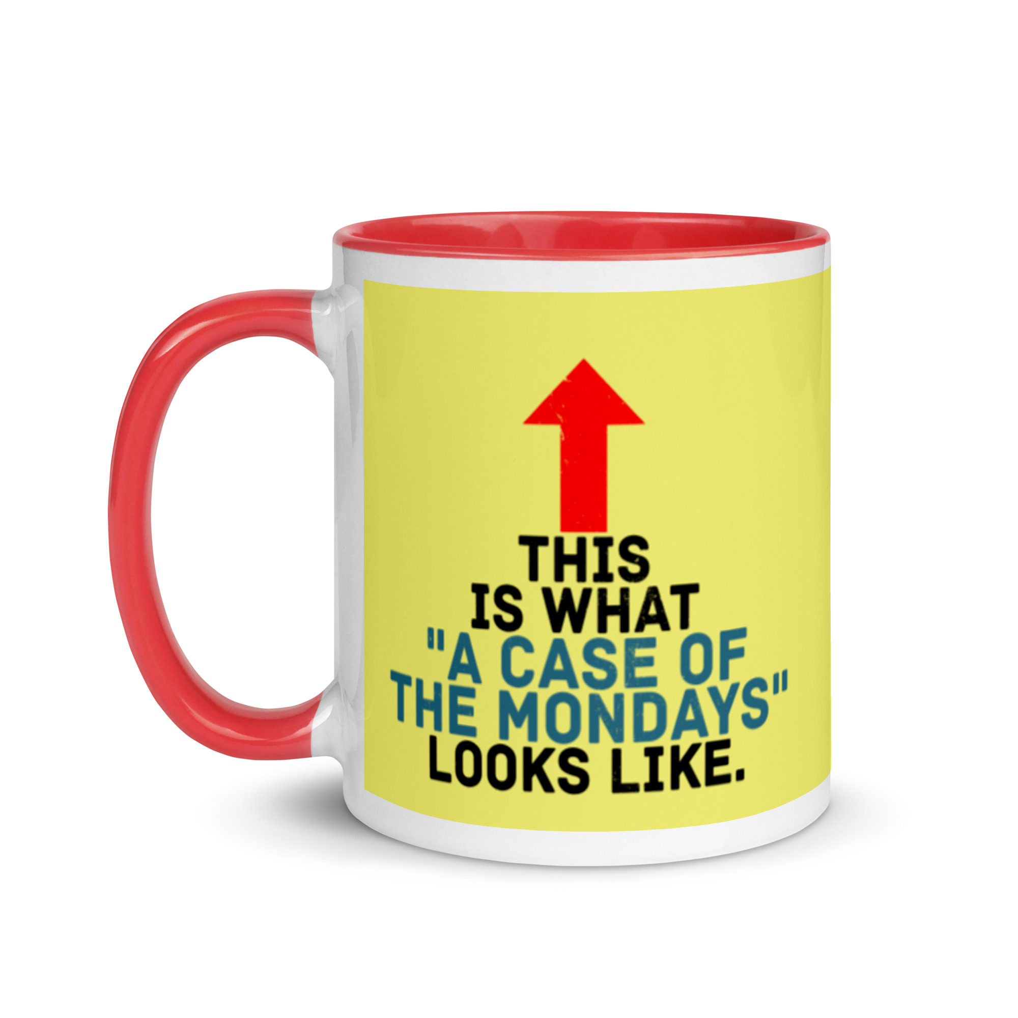 This face is what "A Case of the Monday's" looks like. Office Space Mug with Color Inside - Image 7
