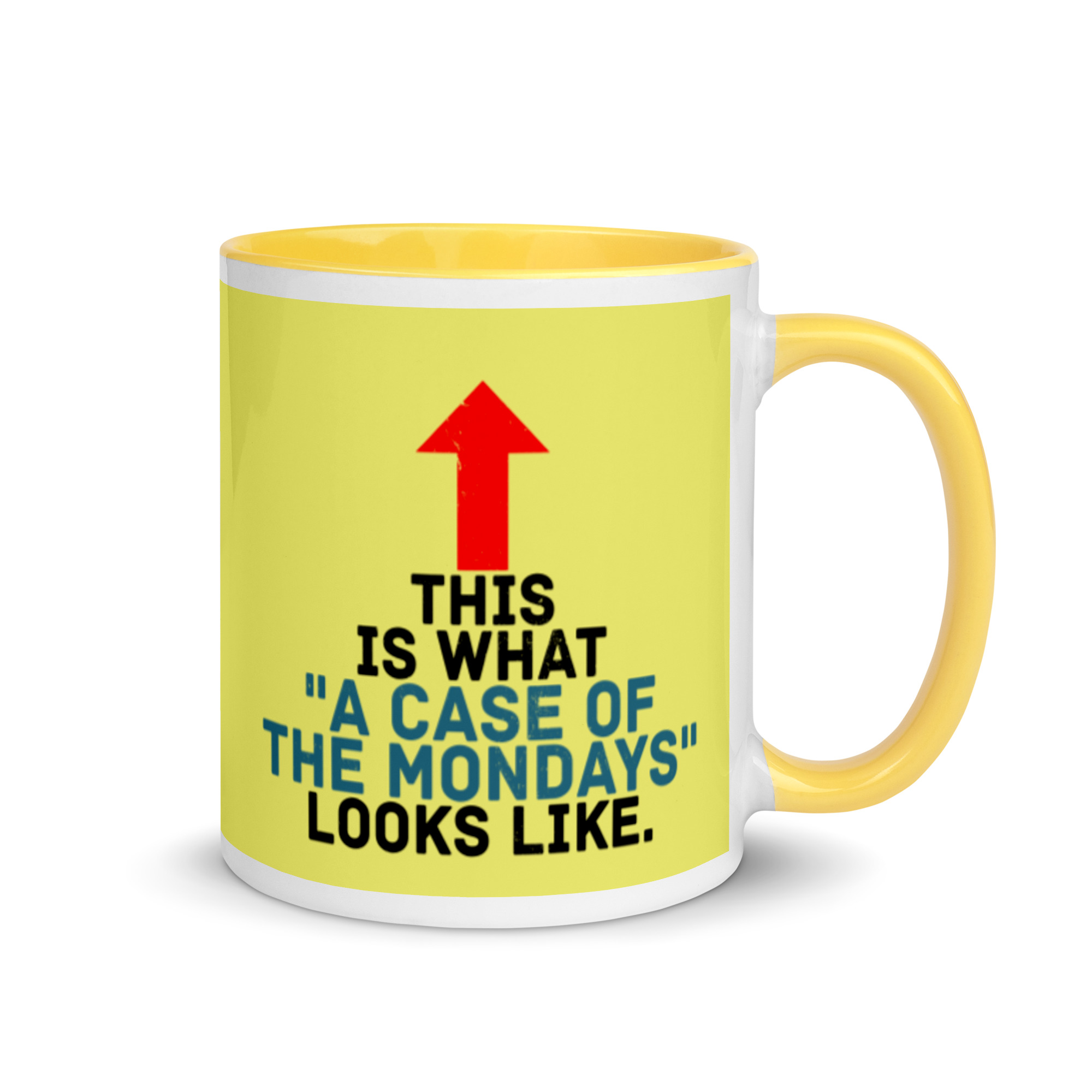 This face is what "A Case of the Monday's" looks like. Office Space Mug with Color Inside - Image 17