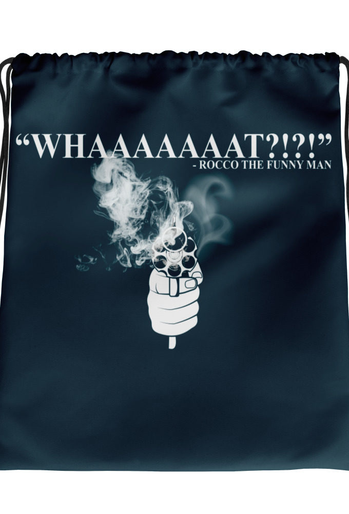 Whaaaaaaat?!?! - Rocco, The Funny Man, The Boondock Saints Drawstring bag