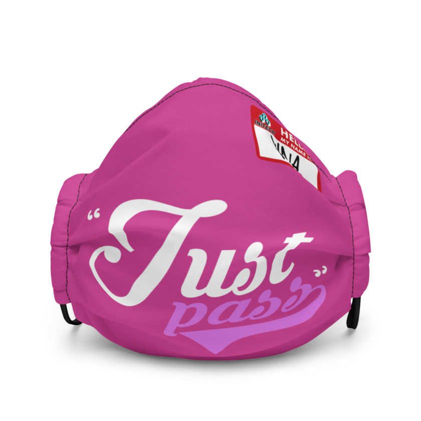 Just pass... - Nina, Office Space Premium face mask - Image 2