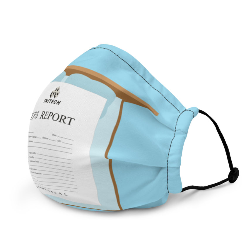 TPS reports with a cover sheet, Office Space Premium face mask - Image 4