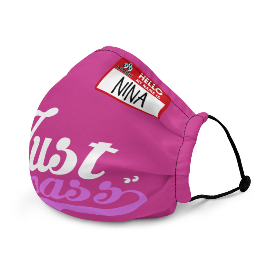 Just pass... - Nina, Office Space Premium face mask - Image 4