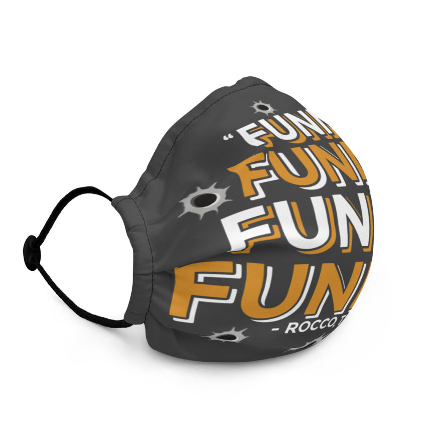 Funny! Funny! Funny! Funny! - Rocco, The Funny Man, The Boondock Saints Premium face mask - Image 3