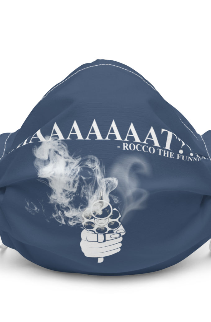 Whaaaaaaat?!?! - Rocco, The Funny Man, The Boondock Saints Premium face mask