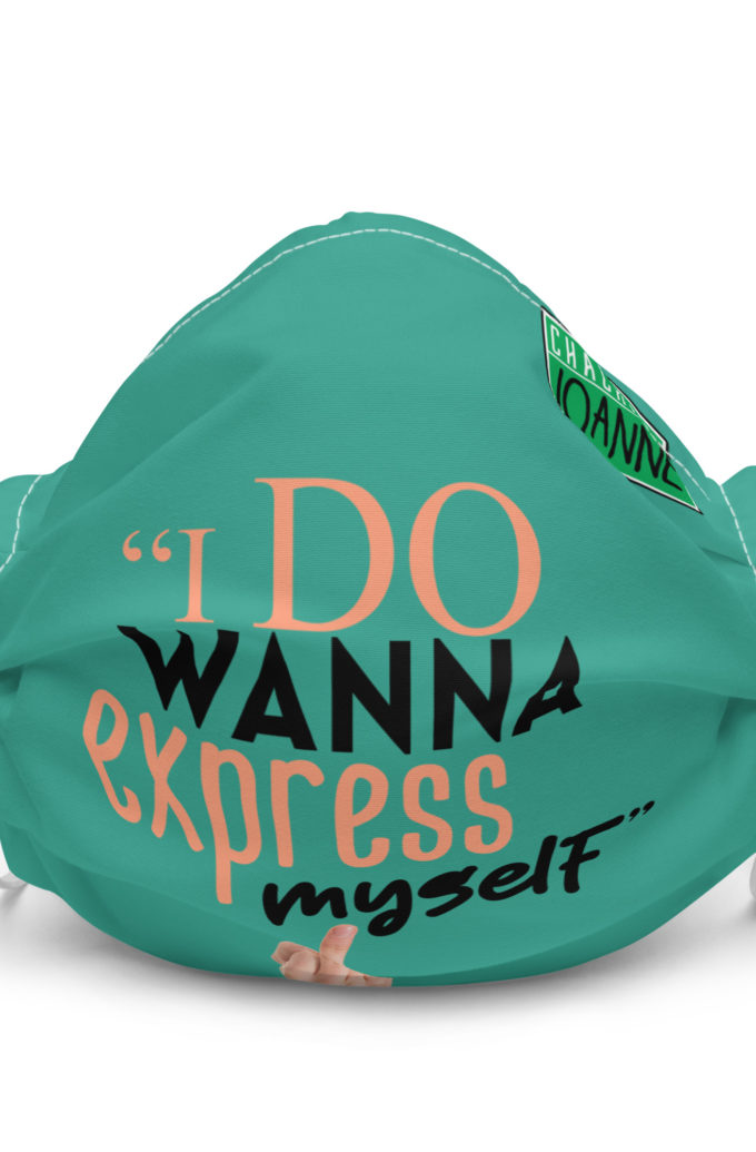 I do wanna express myself... - Joanne, Office Space Premium face mask