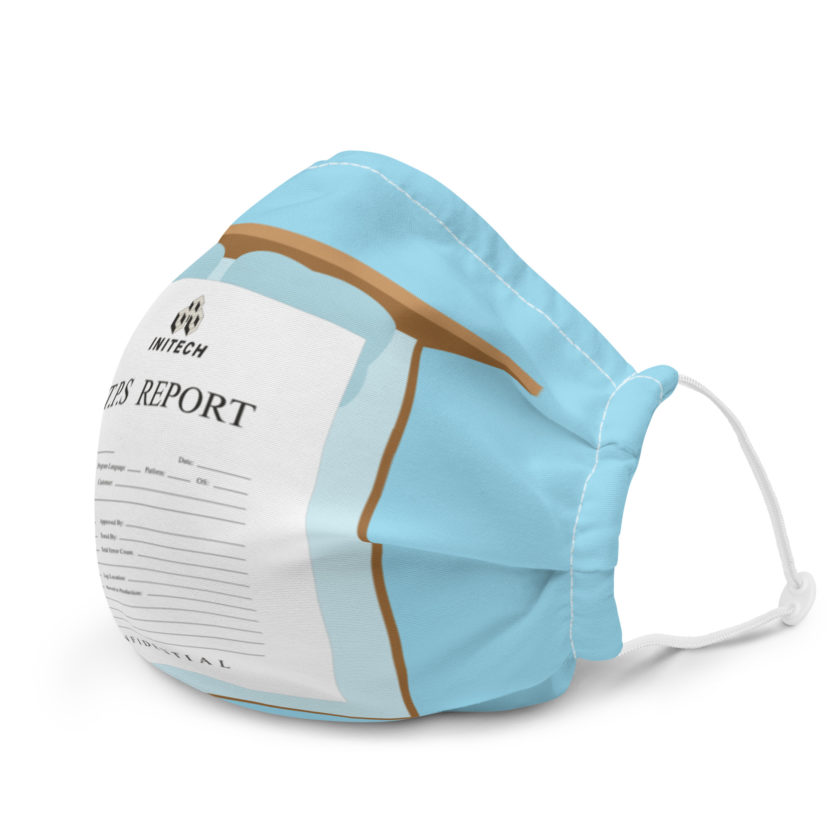 TPS reports with a cover sheet, Office Space Premium face mask - Image 6