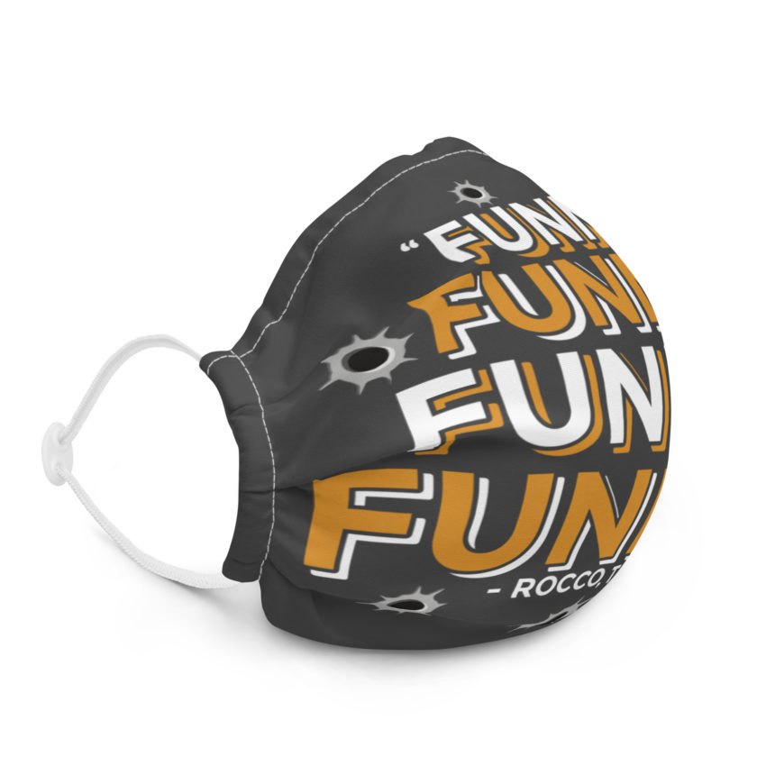 Funny! Funny! Funny! Funny! - Rocco, The Funny Man, The Boondock Saints Premium face mask - Image 5