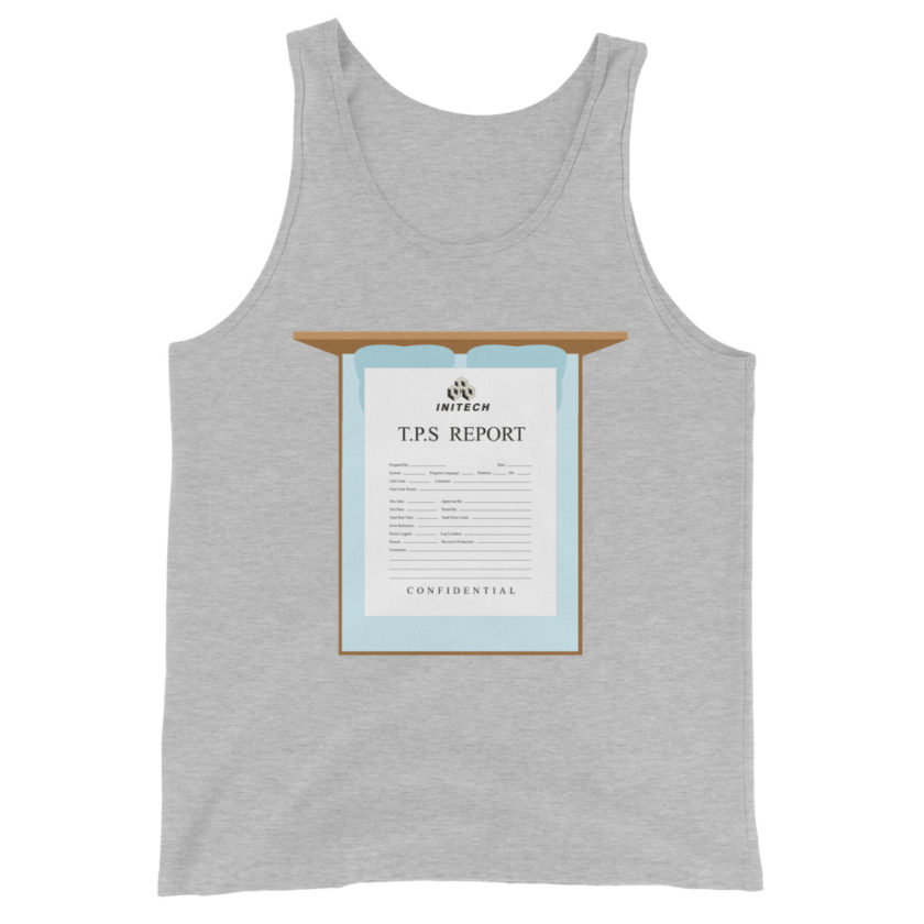 TPS reports with a cover sheet, Office Space Unisex Tank Top - Image 8