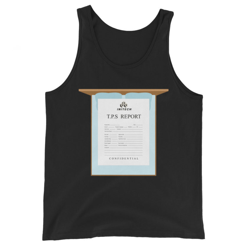 TPS reports with a cover sheet, Office Space Unisex Tank Top