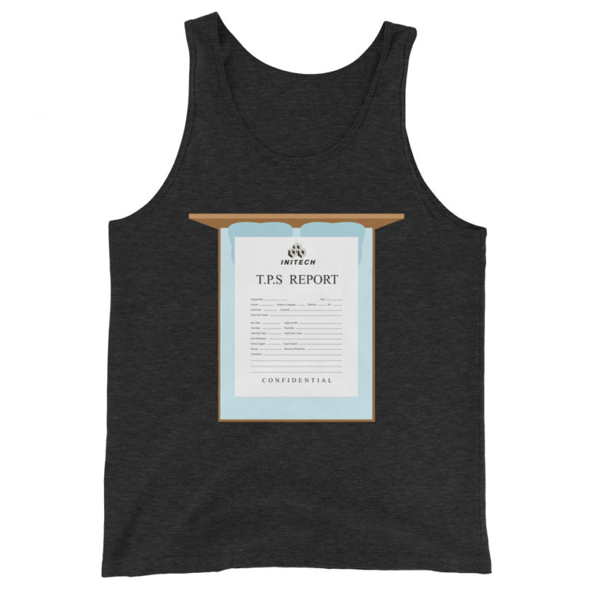 TPS reports with a cover sheet, Office Space Unisex Tank Top - Image 4