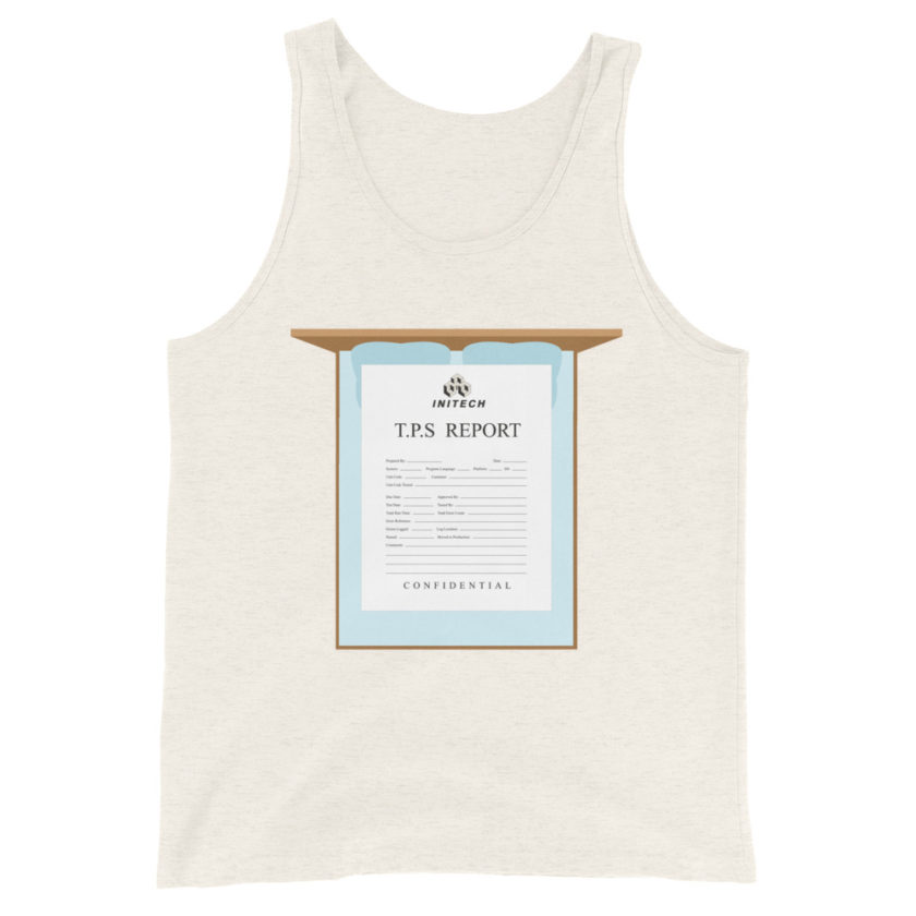 TPS reports with a cover sheet, Office Space Unisex Tank Top - Image 9