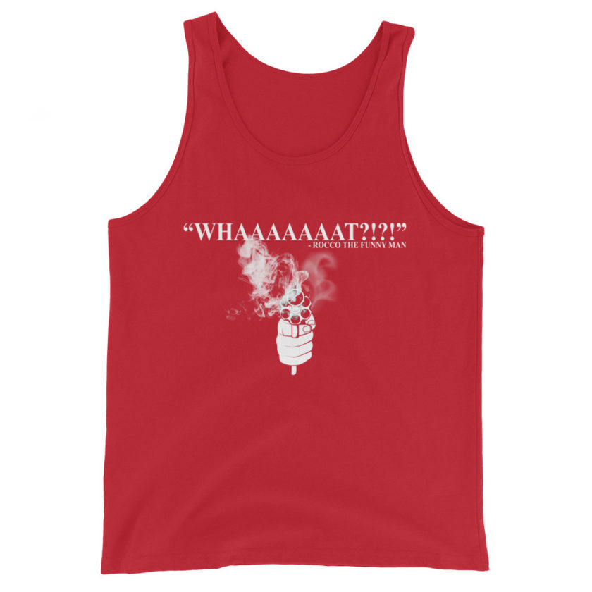 Whaaaaaaat?!?! - Rocco, The Funny Man, The Boondock Saints Unisex Tank Top - Image 4