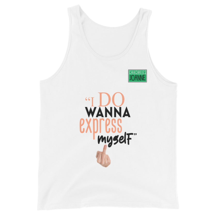I do wanna express myself... - Joanne, Office Space Unisex Tank Top - Image 6