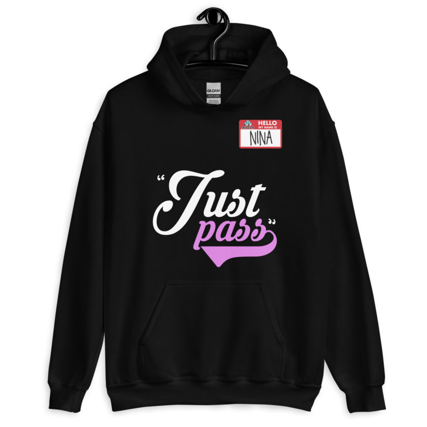 Just pass... - Nina, Office Space Unisex Hoodie - Image 2