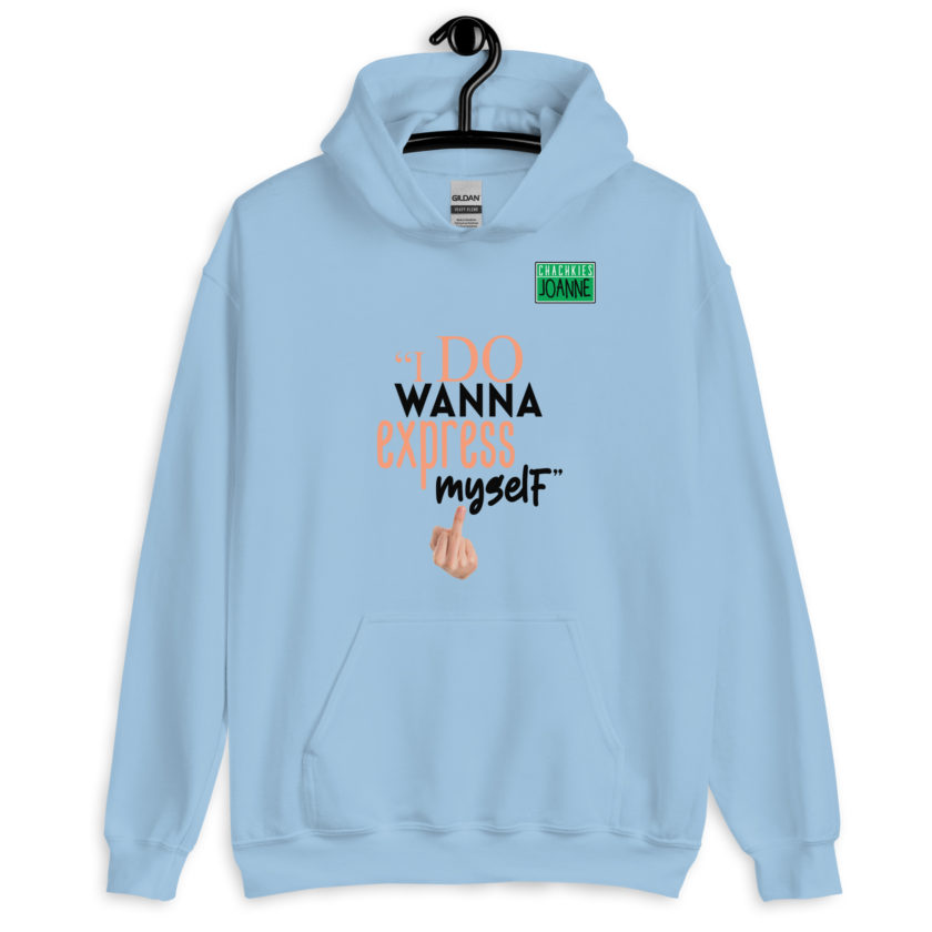 I do wanna express myself... - Joanne, Office Space Unisex Hoodie - Image 6