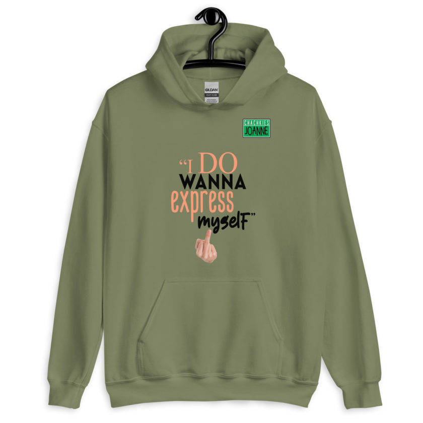 I do wanna express myself... - Joanne, Office Space Unisex Hoodie - Image 5