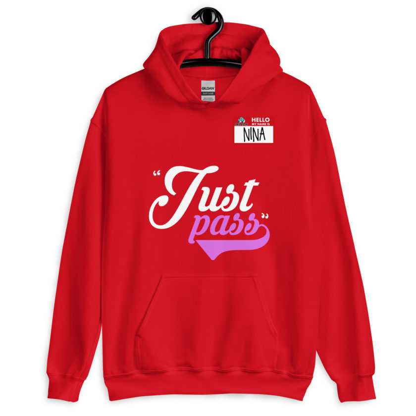 Just pass... - Nina, Office Space Unisex Hoodie - Image 5
