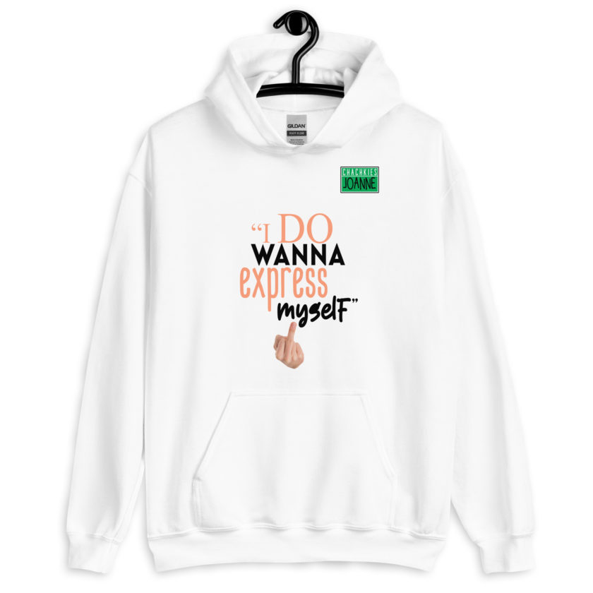 I do wanna express myself... - Joanne, Office Space Unisex Hoodie - Image 8