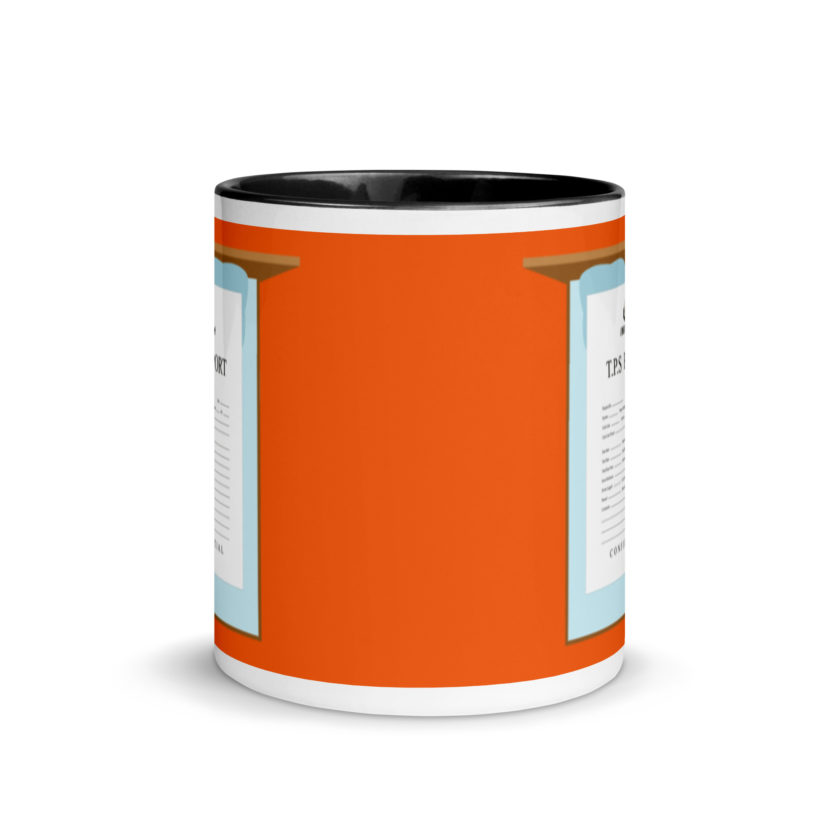 TPS reports with a cover sheet, Office Space Mug with Color Inside - Image 3
