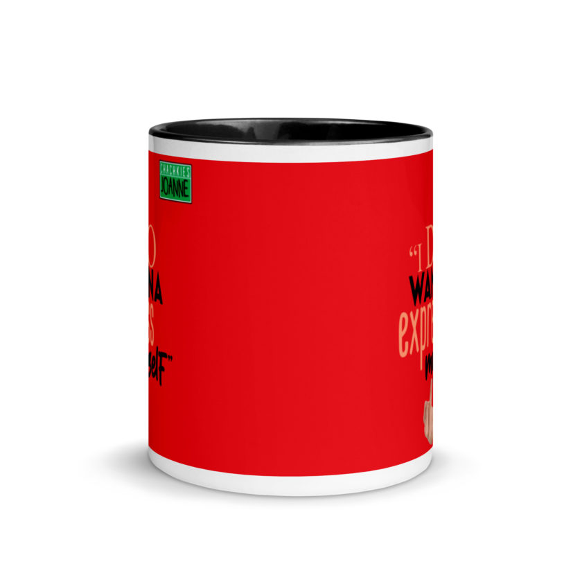 I do wanna express myself... - Joanne, Office Space Mug with Color Inside - Image 3