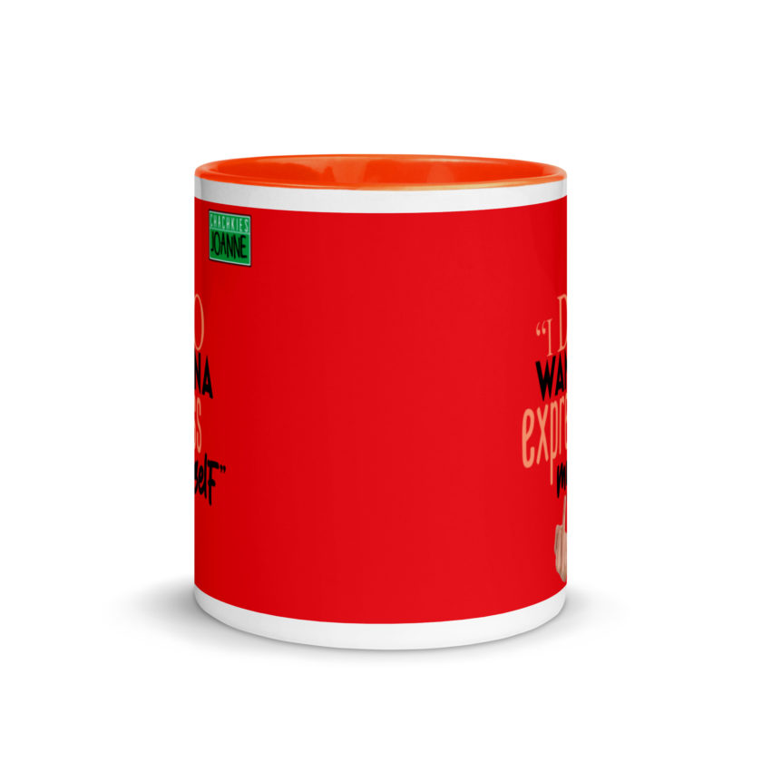 I do wanna express myself... - Joanne, Office Space Mug with Color Inside - Image 8