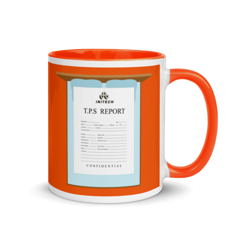 TPS reports with a cover sheet, Office Space Mug with Color Inside - Image 8