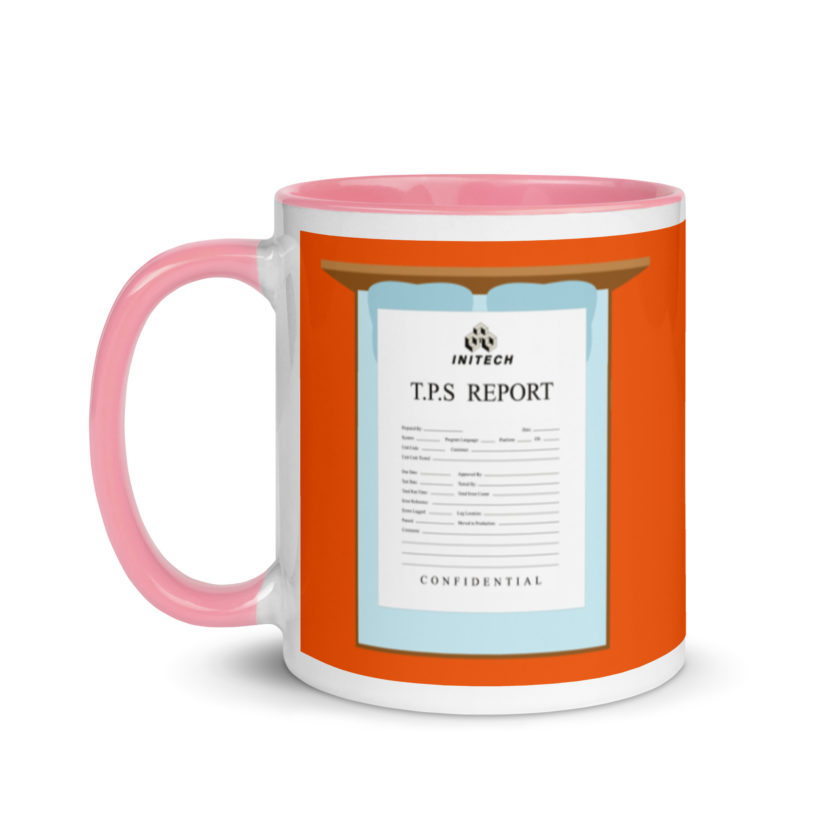 TPS reports with a cover sheet, Office Space Mug with Color Inside - Image 15