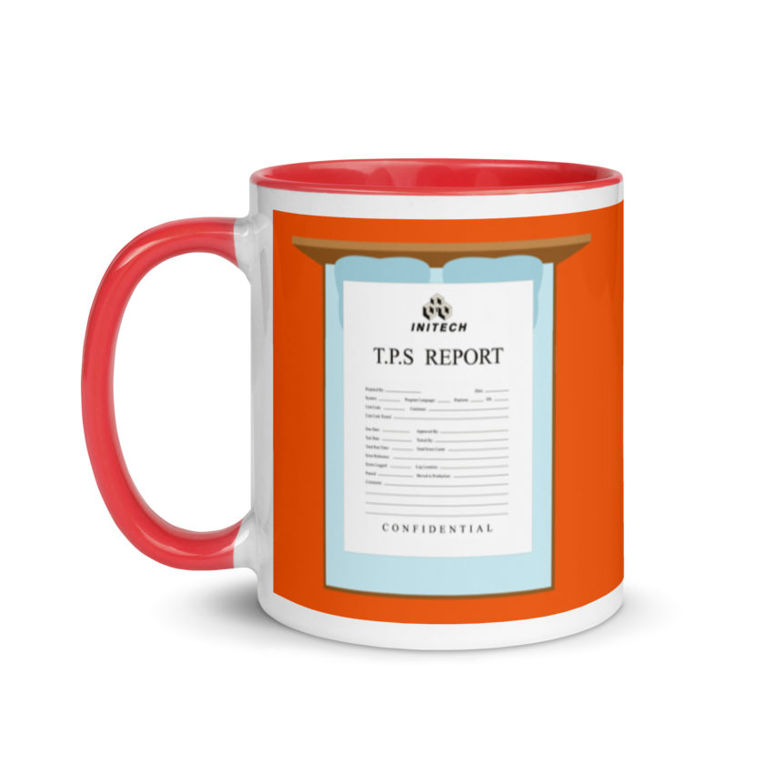 TPS reports with a cover sheet, Office Space Mug with Color Inside - Image 7