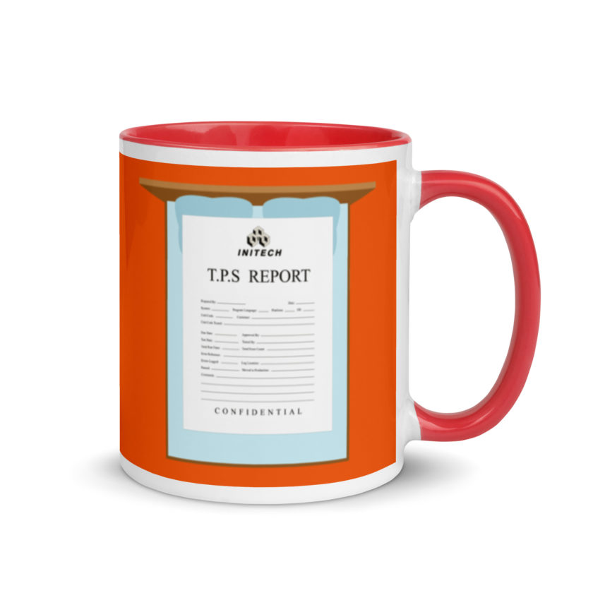 TPS reports with a cover sheet, Office Space Mug with Color Inside - Image 5